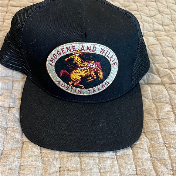 Black + White Willie Patch Hat